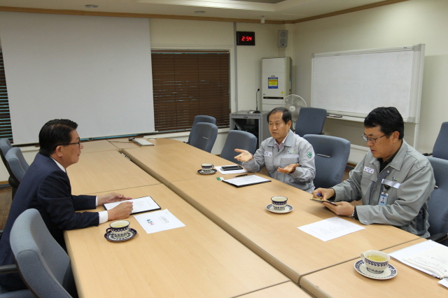 640하학열 고성군수, 기업체방문(천해지)