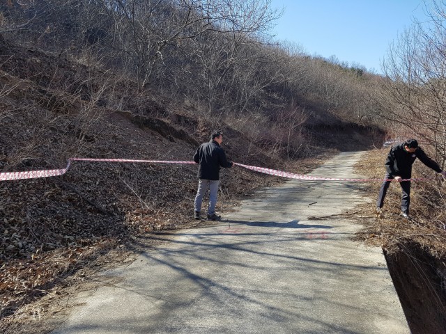 고성군, 산림 재해 위험지 점검 나서.jpg