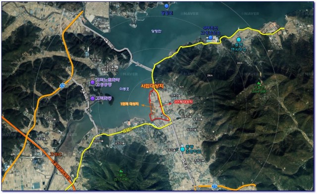 1-2 고성군 동해면 무인기 종합타운 투자선도지구 지정_위치도.jpg