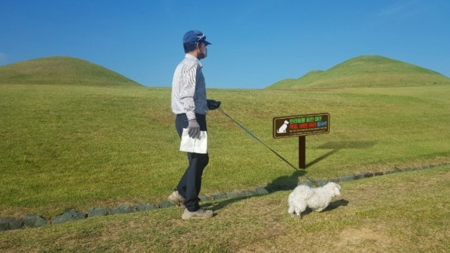 1-1 고성군, 송학동고분군 반려동물 동반 OK! 목줄, 배변 처리 필수!.jpg